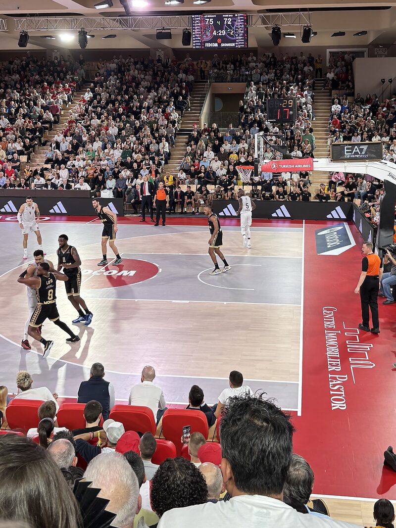 AS Monaco vs Paris Basketball Courtside Caviar Lounge poster